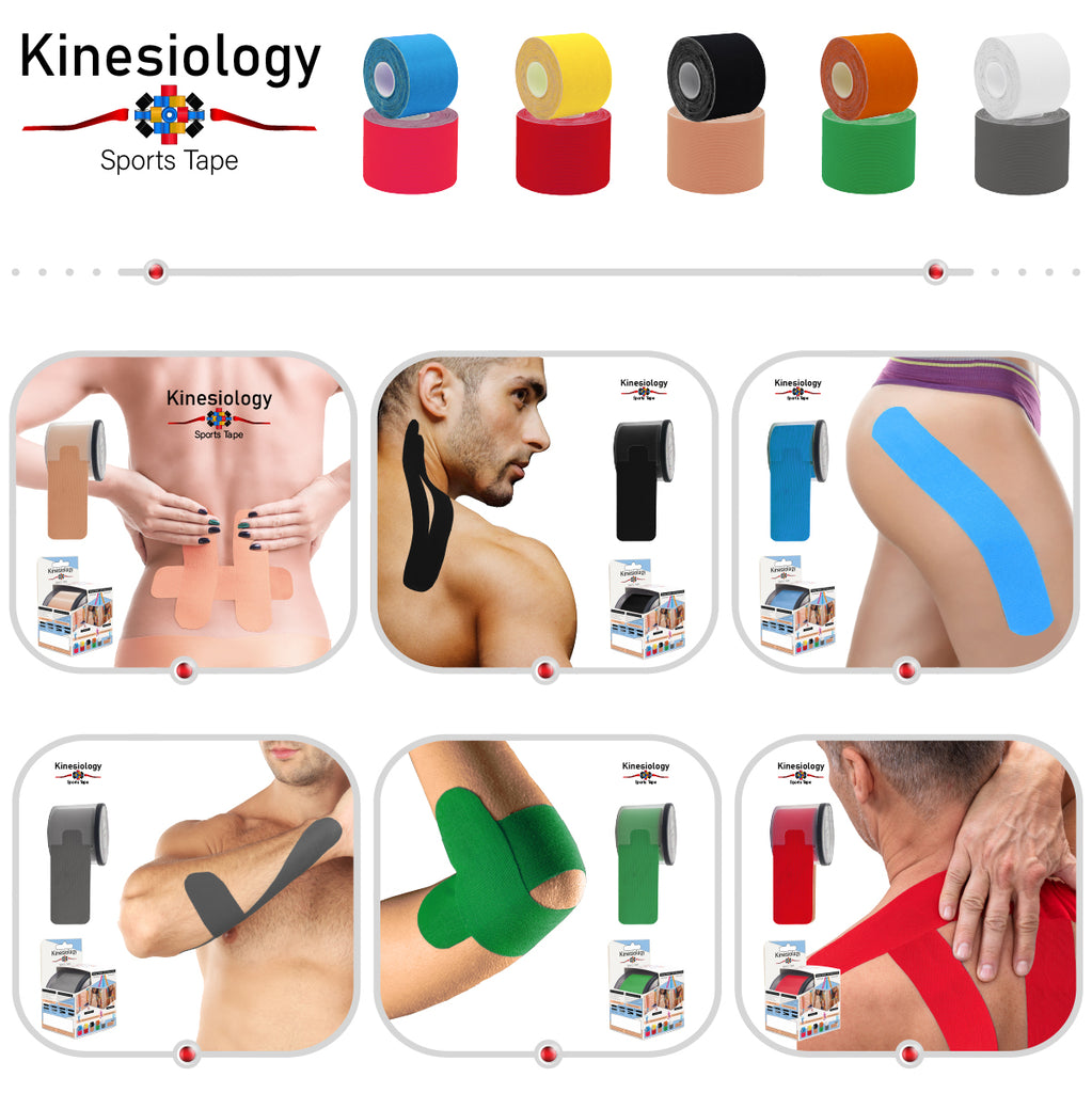 Kinesiology tape before and after