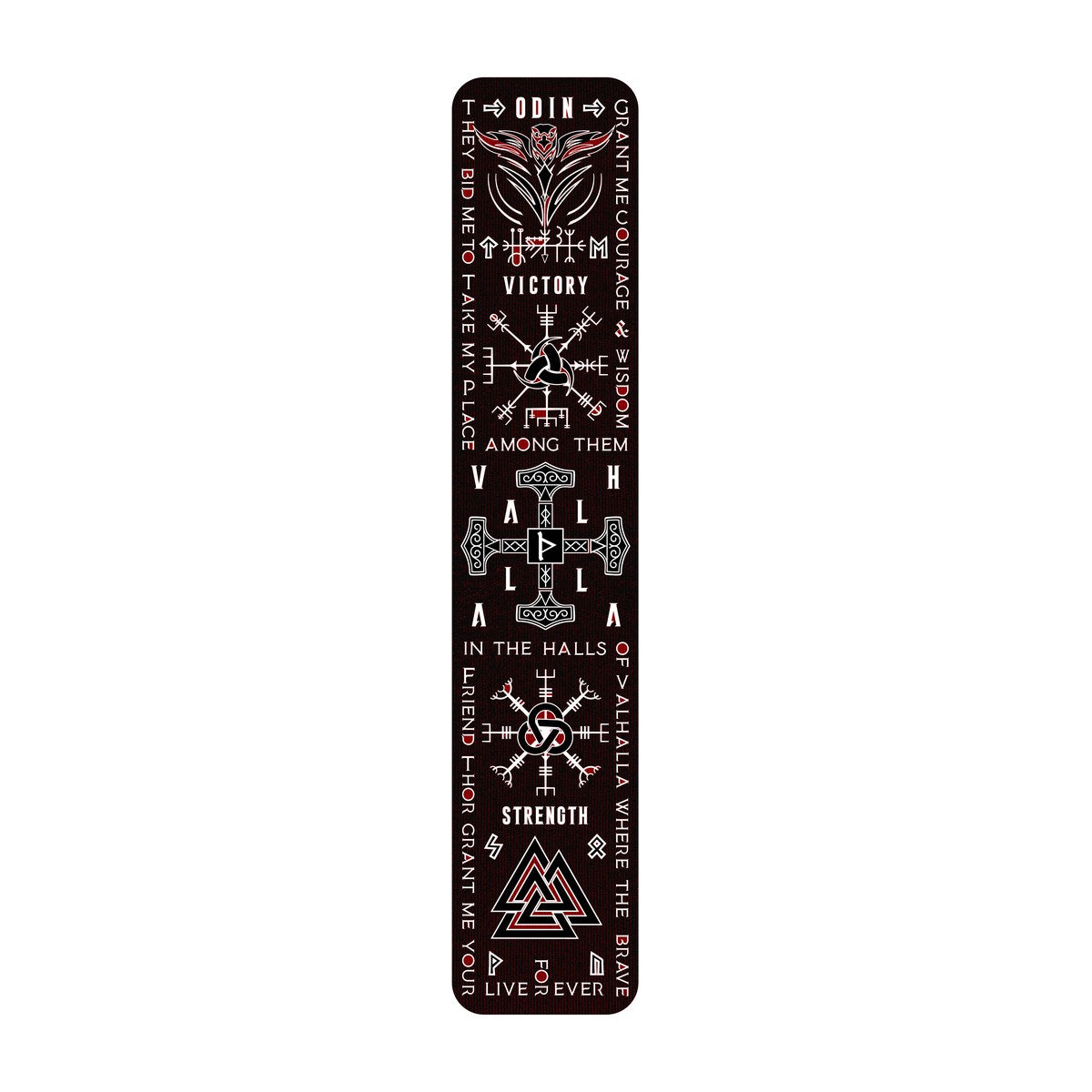 Viking Talisman pre-cut kinesiology tape strip, Norse runes printed the length of the strip